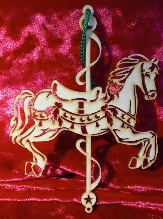 Laser cut Christmas ornament