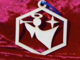 Laser Engraged Christmas ornament